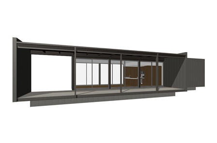 Sander Architects Model 1 prefab home.
