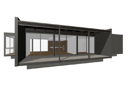 Marmol Radziner Model 3 prefab home.
