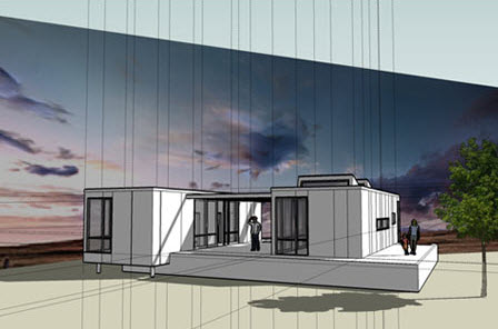 nottoscale H-Modulome prefab home.